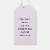 Spring Floral Pattern Lilac ギフトタグ (裏面)