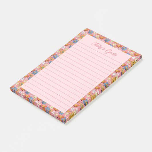 Spring Floral Post-It Notes ポストイット (アングル)