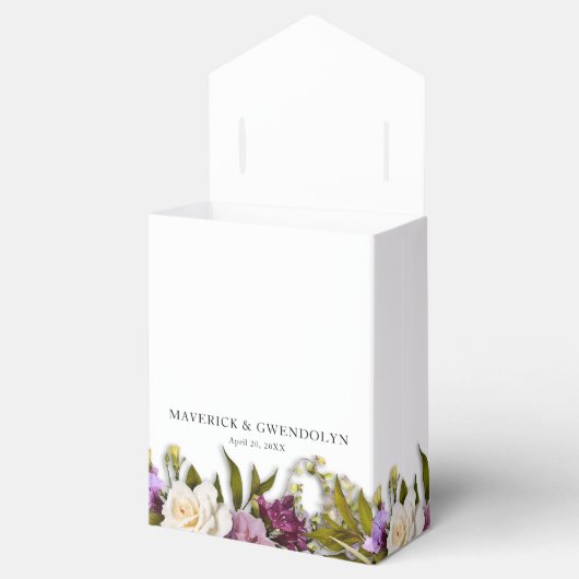 Spring Floral Rustic Wedding フェイバーボックス (オープン)