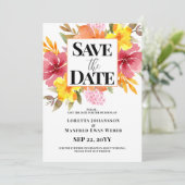 Spring Floral Save the date Invitation 招待状 (スタンド正面)