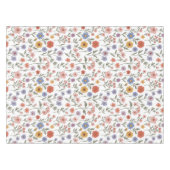 Spring Floral Tablecloth - Wildflower Printed テーブルクロス (正面(横))