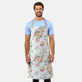 Spring Floral Tulips エプロン (着用した状態)