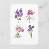 Spring Floral Watercolor – Botanical Flowers エンクロージャーカード (正面)