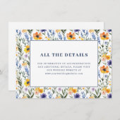 Spring Floral Wedding エンクロージャーカード (正面/裏面)