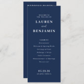 Spring Floral Wedding プログラム (正面/裏面)