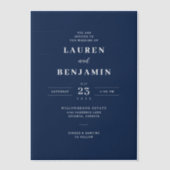 Spring Floral Wedding ベラム紙招待状 (正面)