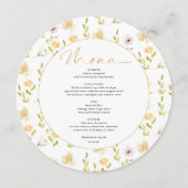 Spring Floral Wedding Flat Menu メニュー (正面)