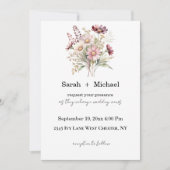 Spring Floral Wedding Invitation 招待状 (正面)