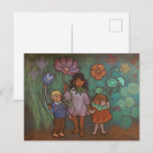 Spring Flower Fairies postcard シーズンポストカード (正面/裏面)