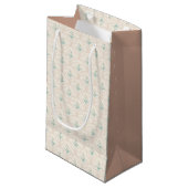 Spring flower pattern small gift bag スモールペーパーバッグ (正面アングル)