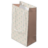 Spring flower pattern small gift bag スモールペーパーバッグ (裏面アングル)