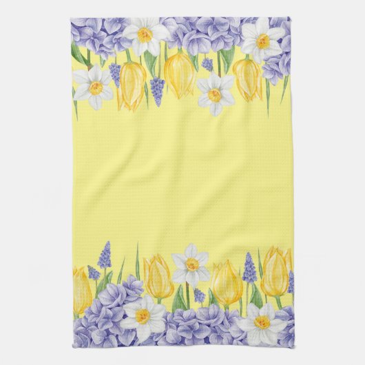 Spring Flowers  キッチンタオル (縦)