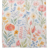 Spring Flowers シャワーカーテン (正面)