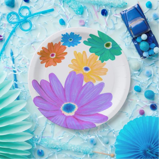 Spring Flowers  ペーパープレート (パーティー)