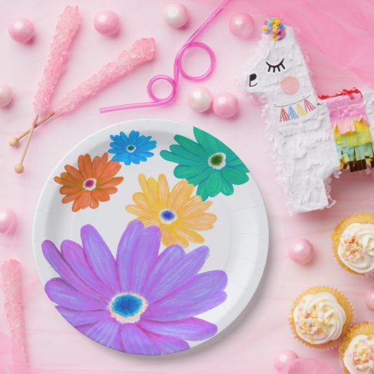 Spring Flowers  ペーパープレート (パーティー)
