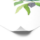 Spring Flowers Botanical Watercolor — Floral Study ポスター (コーナー)