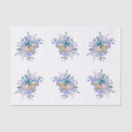 Spring Flowers, Butterflies & Sea Shells Decoupage 薄葉紙