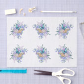 Spring Flowers, Butterflies & Sea Shells Decoupage 薄葉紙 (クラフト)