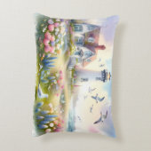 Spring Flowers by Lighthouse Coastal Cottage アクセントクッション (裏面(縦))