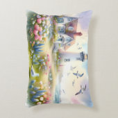 Spring Flowers by Lighthouse Coastal Cottage アクセントクッション (正面(垂直))