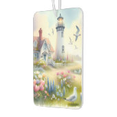 Spring Flowers by Lighthouse Coastal Cottage カーエアーフレッシュナー (左)