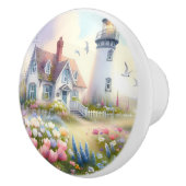 Spring Flowers by Lighthouse Coastal Cottage セラミックノブ (右)