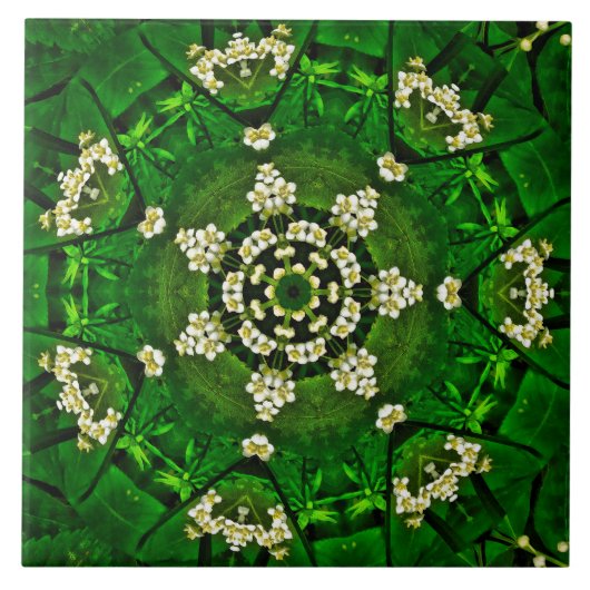 Spring Flowers Ceramic Tile タイル (正面)