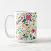 Spring flowers coffee cup コーヒーマグカップ (左)