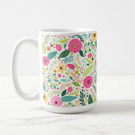 Spring flowers coffee cup コーヒーマグカップ
