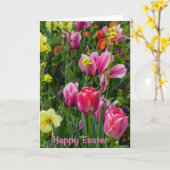 Spring Flowers Easter Greeting Card カード (黄色い花)