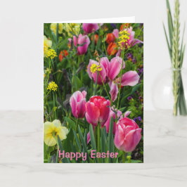 Spring Flowers Easter Greeting Card カード