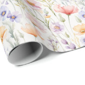 Spring Flowers Garden Gift Wrapping Paper Nature ラッピングペーパー (ロールコーナー)