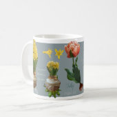 Spring flowers garden mug. コーヒーマグカップ (正面左)