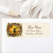 SPRING FLOWERS HONEY BEE ,BEEKEEPER ラベル (インサイチュ)