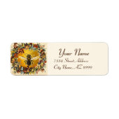 SPRING FLOWERS HONEY BEE ,BEEKEEPER ラベル (正面)