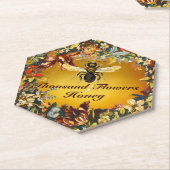 SPRING FLOWERS HONEY BEE / BEEKEEPER BEEKEEPING ペーパーコースター (アングル)