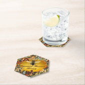 SPRING FLOWERS HONEY BEE / BEEKEEPER BEEKEEPING ペーパーコースター (インサイチュ)