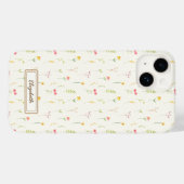 Spring flowers in yellow watercolor Case-Mate iPhoneケース (裏面 (横))