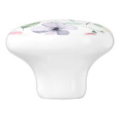 Spring Flowers & Leaves Pattern セラミックノブ (側面)