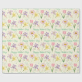 Spring Flowers Mother's Day ラッピングペーパー (フラット)
