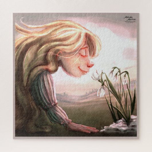 Spring flowers puzzle ジグソーパズル (縦)