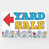 Spring Flowers Yard Sale Banner 横断幕 (横)