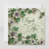 Spring Foliage Floral Wedding Invitation 招待状 (裏面)