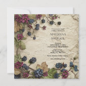 Spring Foliage Rustic Wedding Invitation 招待状 (正面)