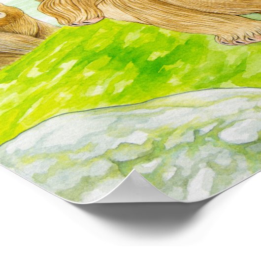 "Spring Forest" Poster ポスター (角)