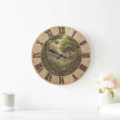 Spring Forest Wall Clock – Nature Decor ラージ壁時計 (ホーム)