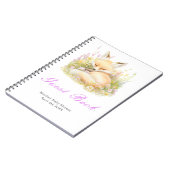 Spring Fox Baby Shower Guest Book ノートブック (左側)