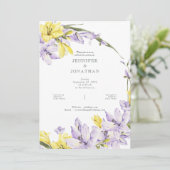 Spring Freesia Wreath Wedding Invitation 招待状 (スタンド正面)