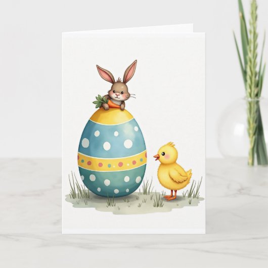 Spring Friends Happy Egg Card カード (正面)