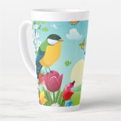 Spring Garden3 カフェラテマグ (左アングル)